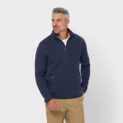 Men's Sweater Fleece Quarter Zip Mock