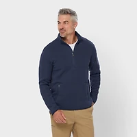 Men's Sweater Fleece Quarter Zip Mock