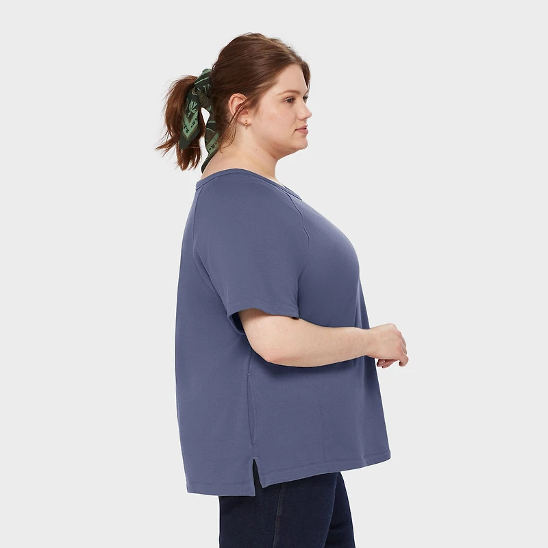 Women's Plus Canal Park Terry Short Sleeve Crewneck