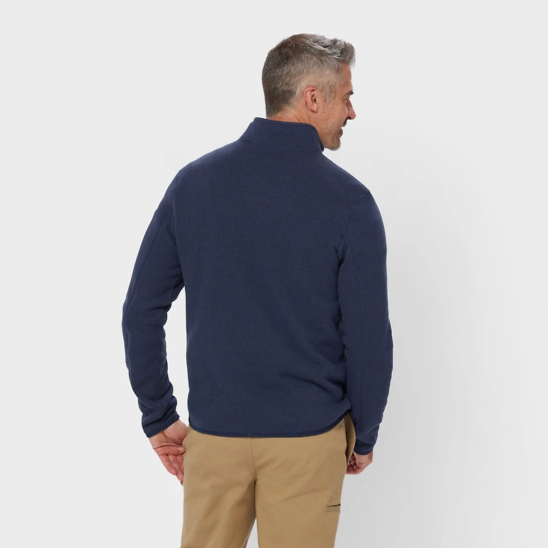 Men's Sweater Fleece Quarter Zip Mock