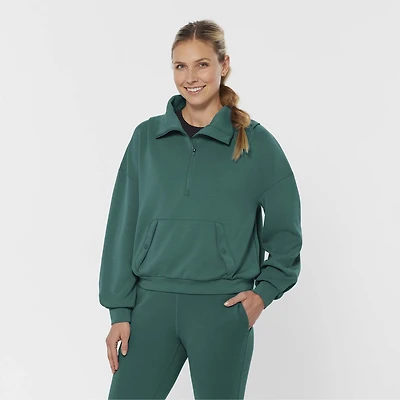 Women's AKHG After Sweat Funnelneck Half-Zip