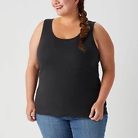 Women's Plus No-Yank Rib Tank