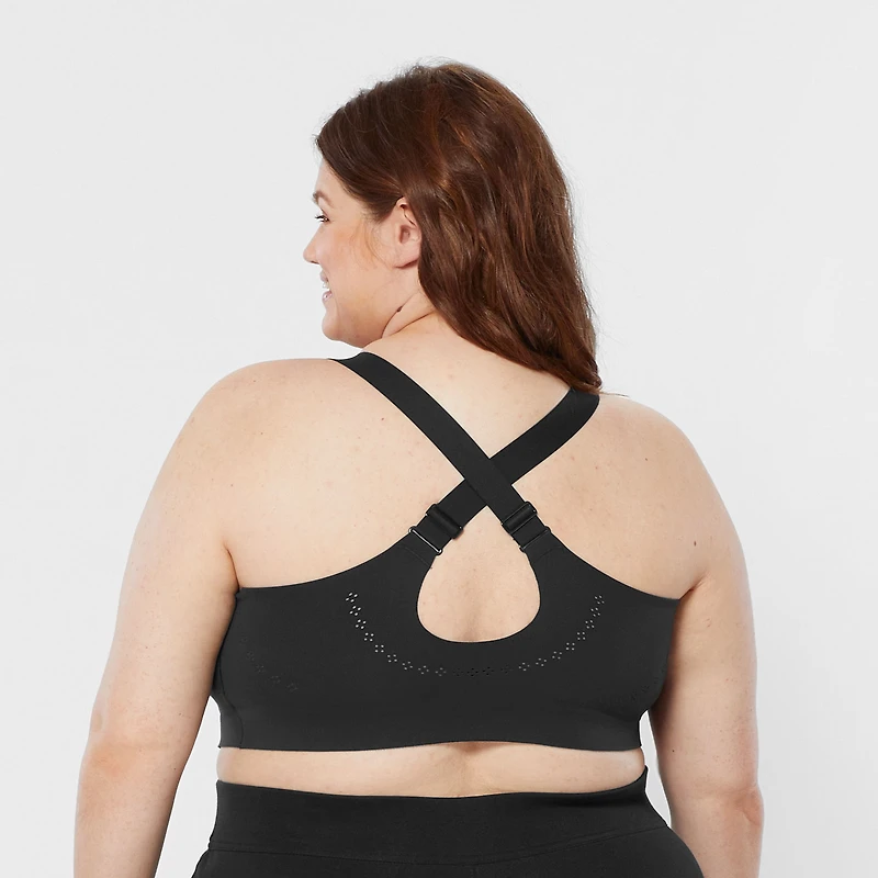 Women's Plus High-Impact Bonded Zip-Front Bra