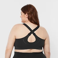 Women's Plus High-Impact Bonded Zip-Front Bra