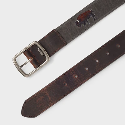 Icon Webbing Leather Belt
