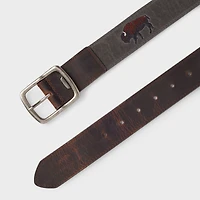 Icon Webbing Leather Belt