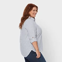 Women's Plus Artisan Hemp Long Sleeve Shirt