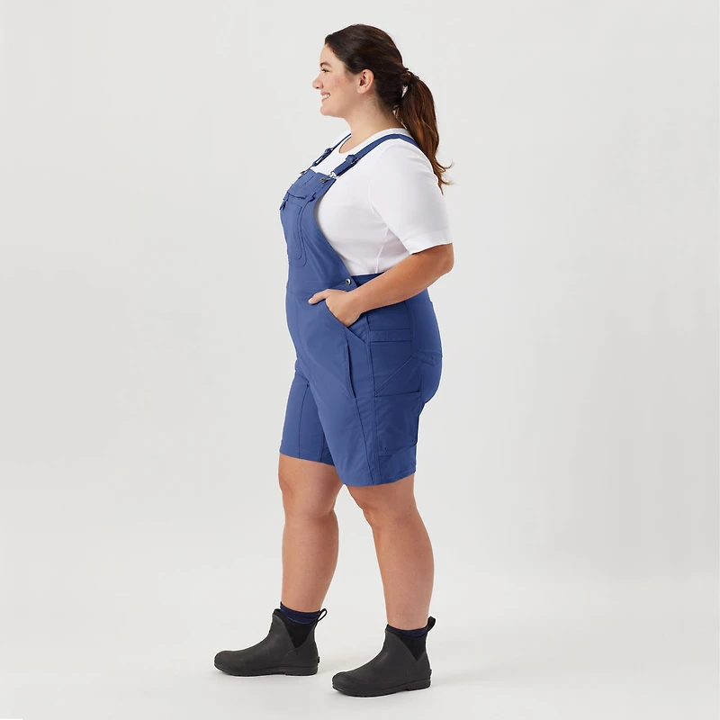 Women's Plus Heirloom Gardening Short Overalls