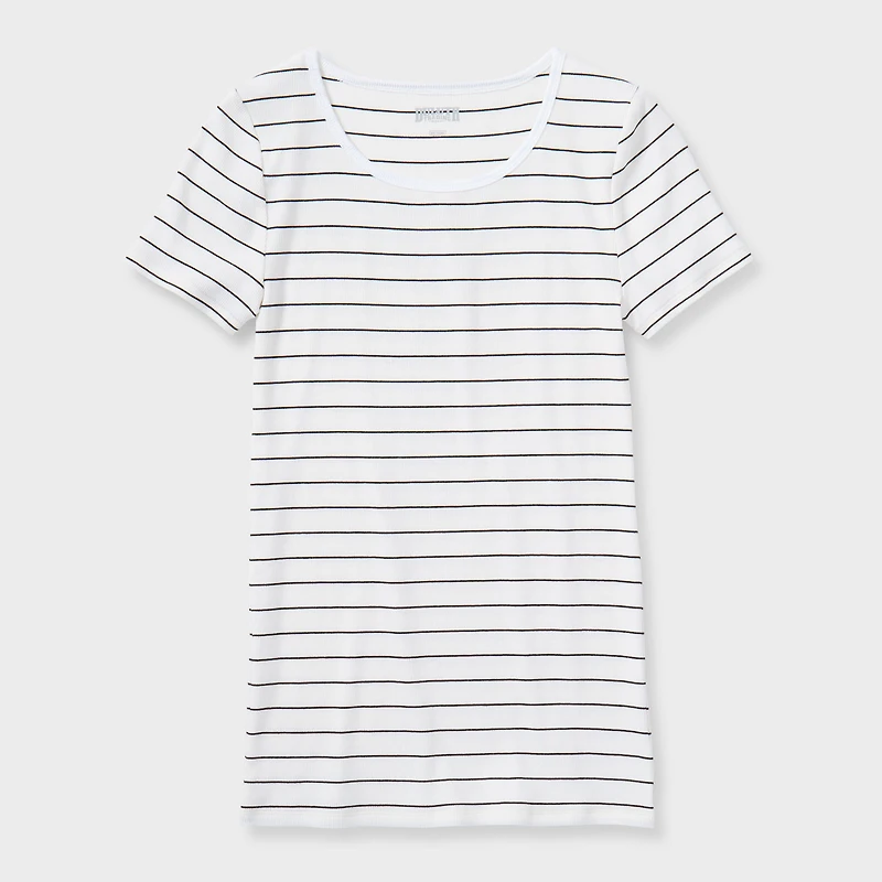Women's No-Yank Luxe Rib Short Sleeve Tee