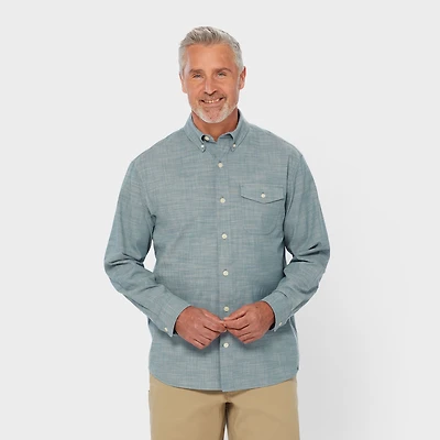 Men's Drumlin Slub Cotton Relaxed Fit Long Sleeve Shirt