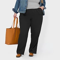 Women's Plus Artisan Hemp Relaxed Leg Pull-On Pants