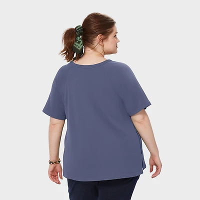 Women's Plus Canal Park Terry Short Sleeve Crewneck