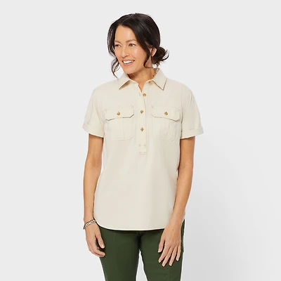 Women's COOLMAX Chambray Short Sleeve Shirt