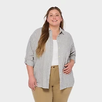 Women's Plus Artisan Hemp Overshirt