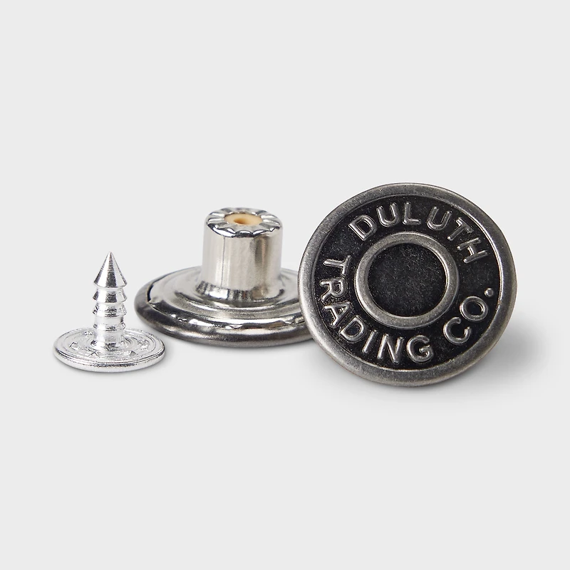 8-Pack Antique Silver Buttons