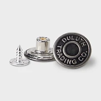 8-Pack Antique Silver Buttons
