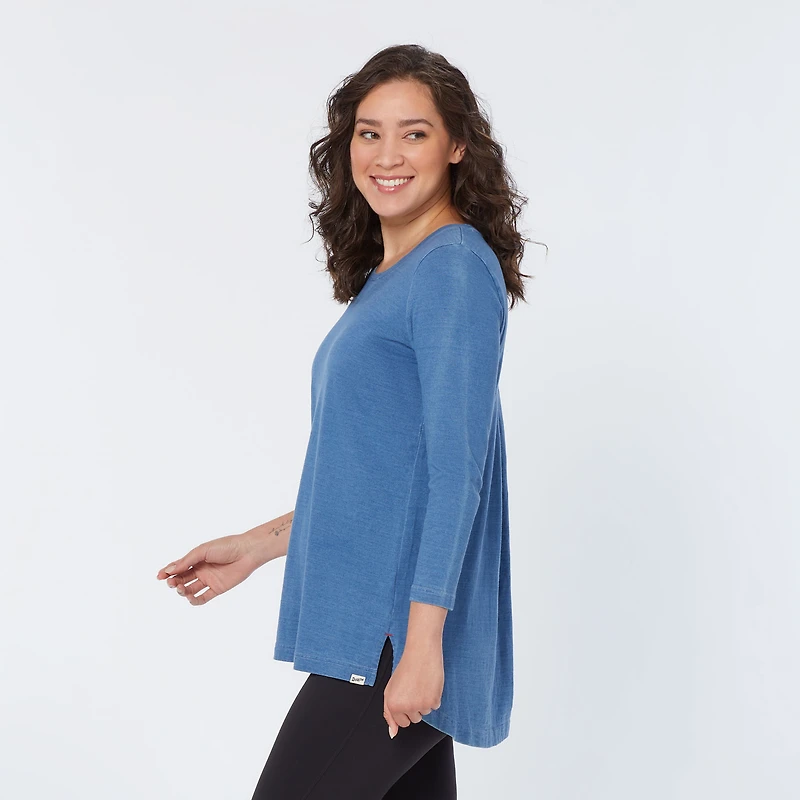 Women's Indigo Knit Popover Shirt