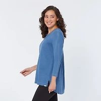 Women's Indigo Knit Popover Shirt