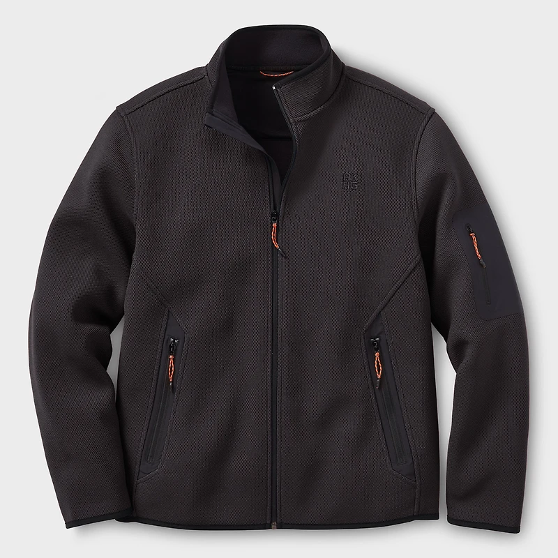 Men's AKHG Graveltec Standard Fit Full Zip Mock