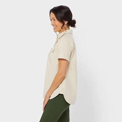 Women's COOLMAX Chambray Short Sleeve Shirt