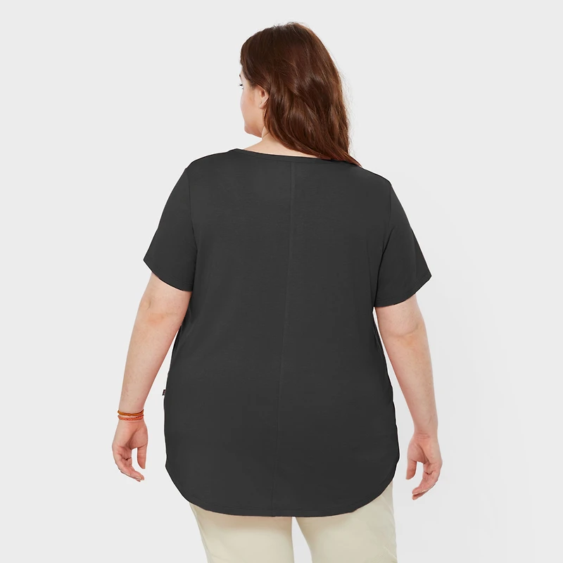 Women's Plus AKHG Renew Bamboo Short Sleeve Tee