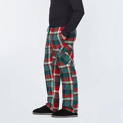 Men's Flannel Cargo Lounge Pants