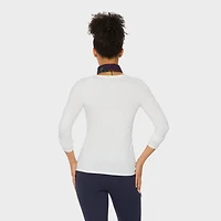 Women's No-Yank Long Sleeve V-Neck T-Shirt