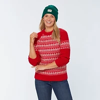 Women's Woolpaca Jacquard Crew Sweater