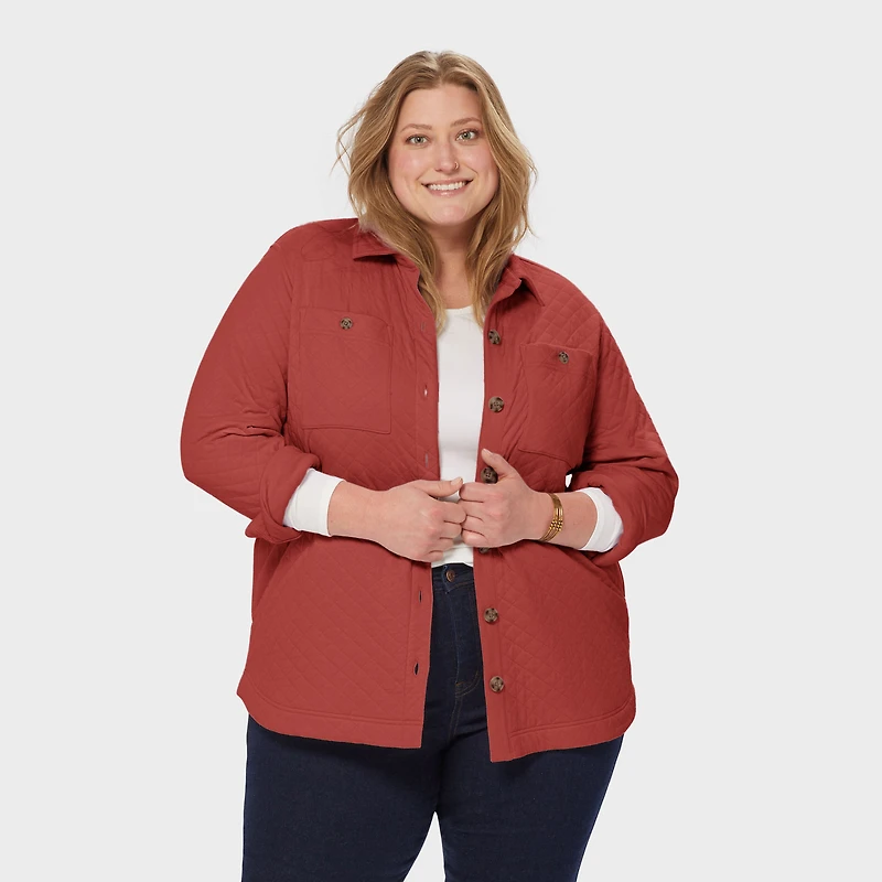 Women's Plus AirLoc Quilted Shirt Jac