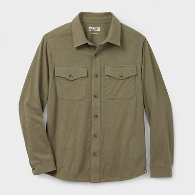 Men's Knit Button Down Shirt