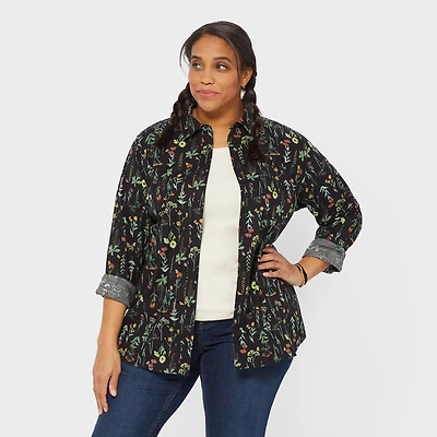 Women's Plus Chick-Nic Long Sleeve Shirt