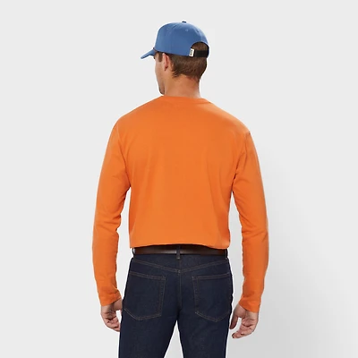 Men's Longtail T Relaxed Fit LS Henley T-Shirt