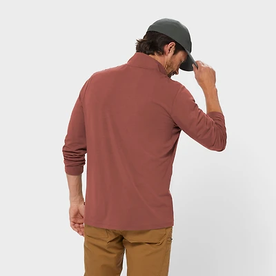Men's AKHG Renew Bamboo 1/4 Zip Mock