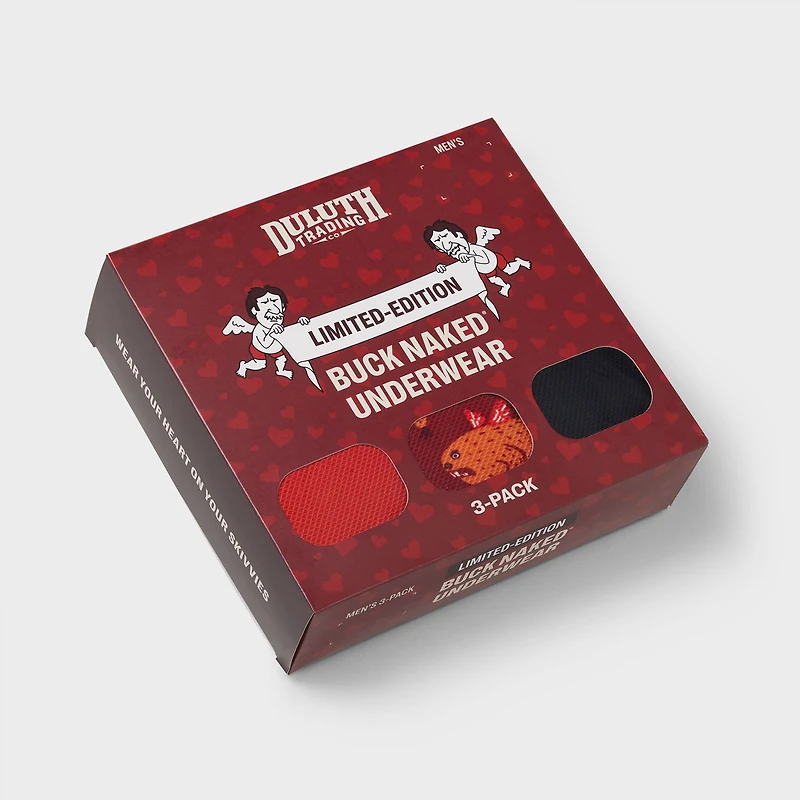 Men's Buck Naked Boxer Briefs 3-Pack