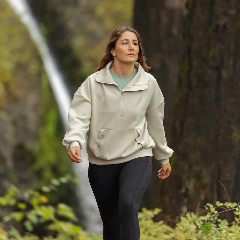 Women's AKHG After Sweat Funnelneck Half-Zip