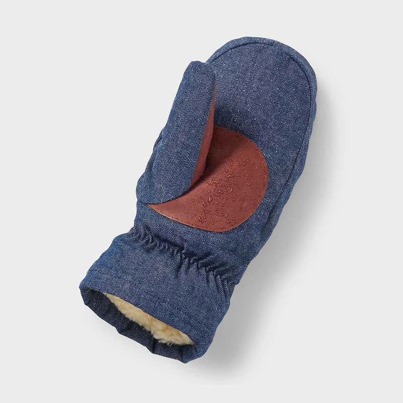 Women's Denim Quilted Mittens