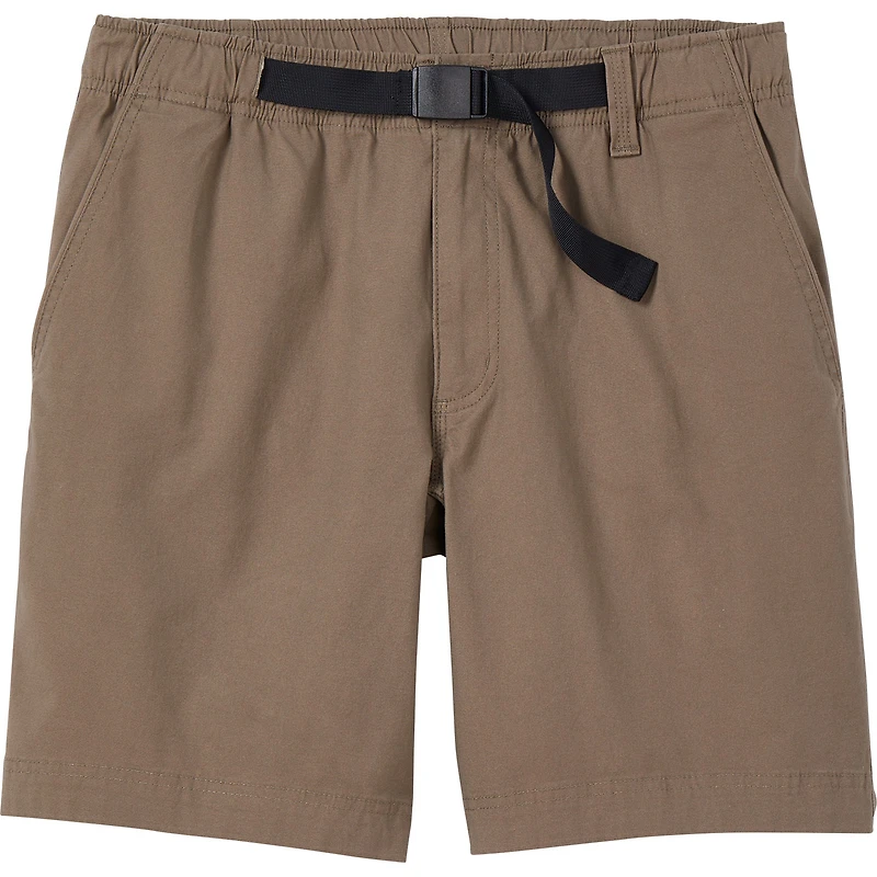 Men's Belted Lightweight Canvas Standard Fit 9" Shorts