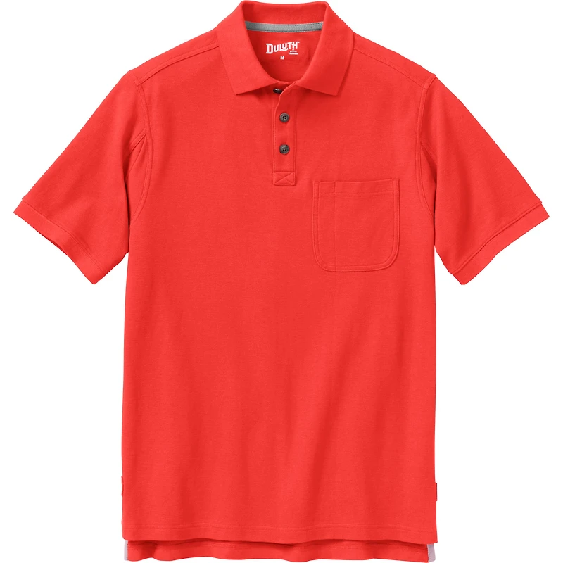 Men's No Polo Shirt Short Sleeve with Pocket
