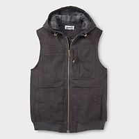 Men's Fire Hose Flannel-Lined Hooded Vest
