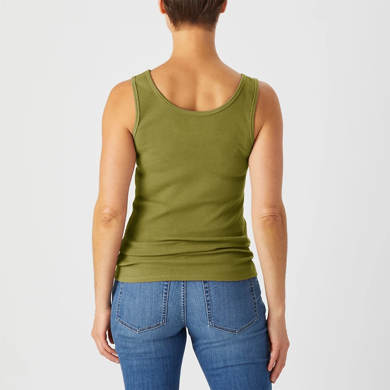 Women's No-Yank Rib Tank