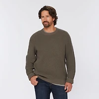 Men's Burly Retirement Crew Waffle Sweater