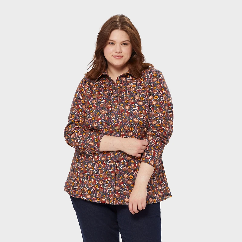 Women's Plus Free Swingin' Flannel Shirt