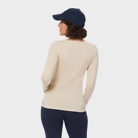 Women's No-Yank Long Sleeve Scoopneck T-Shirt