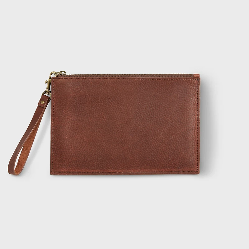 Women's Lifetime Leather Zip Pouch
