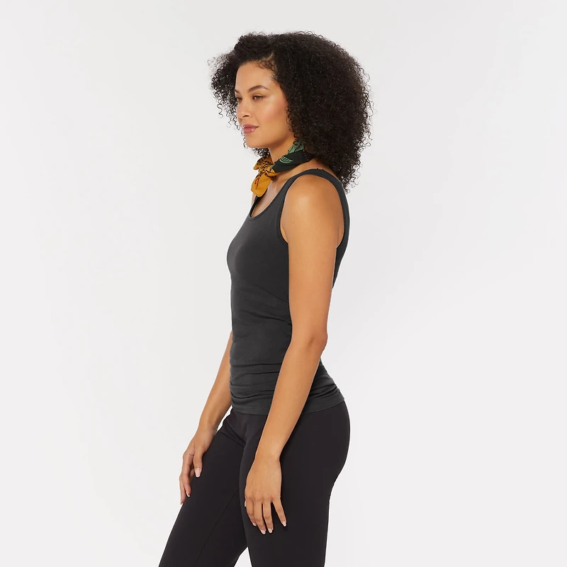 Women's No-Yank Wireless Built-In Bra Tank
