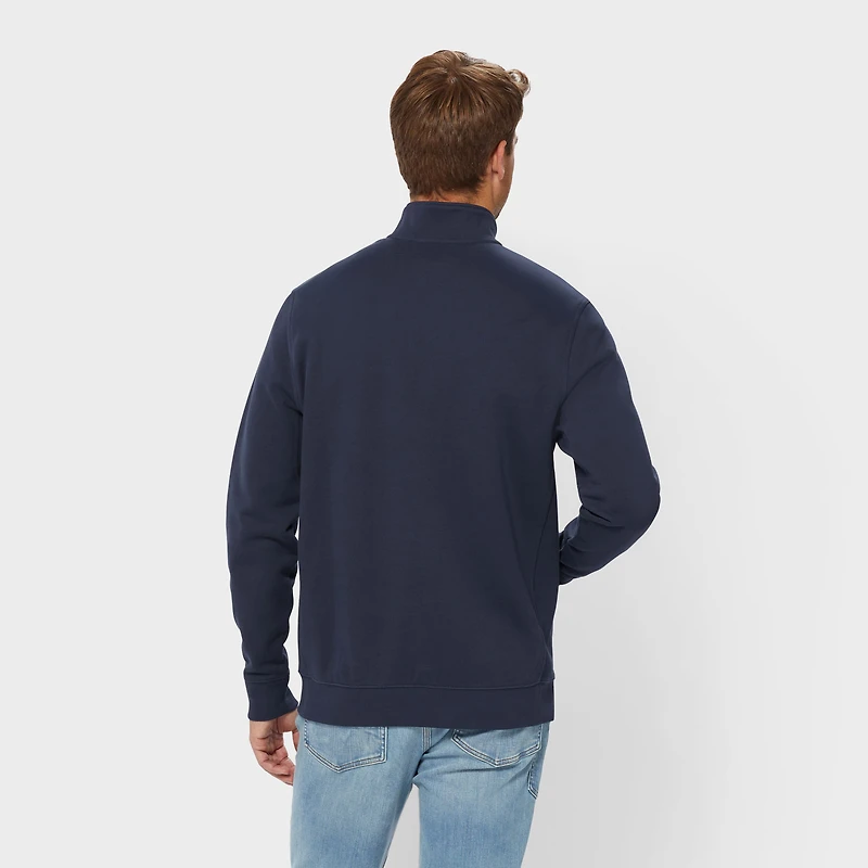 Men's Souped-Up Sweats Pullover Quarter Zip Mock Neck