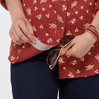 Women's Plus Free Swingin' Flannel Tunic