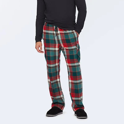 Men's Flannel Cargo Lounge Pants