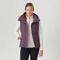Women's Ruffer Puffer Hooded Down Vest