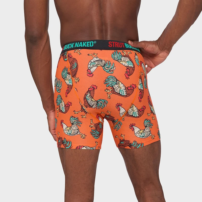 Men's Buck Naked Pattern Boxer Briefs